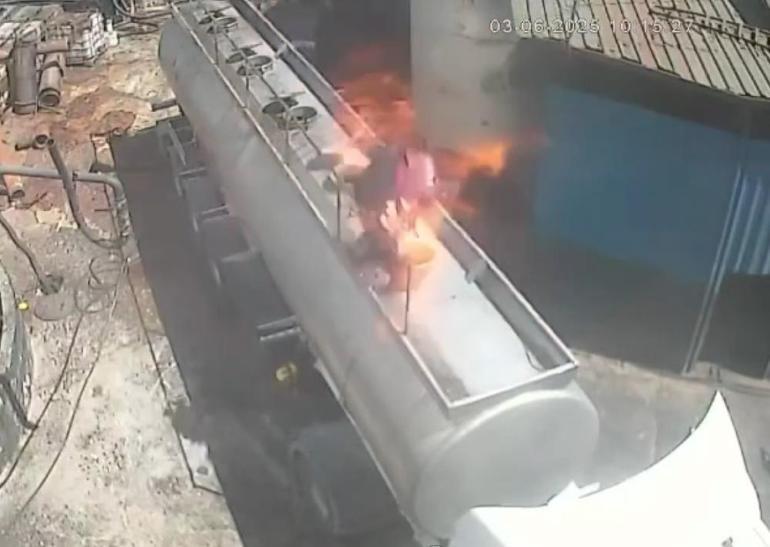 Sigarayla tanker kapağını açtı Sonrası korkunç
