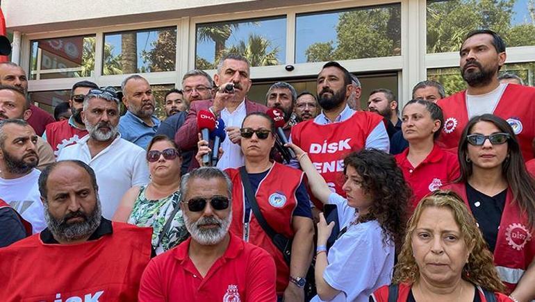 İzmirde grev 7. günde: İşçiler Kültürparkta toplandı