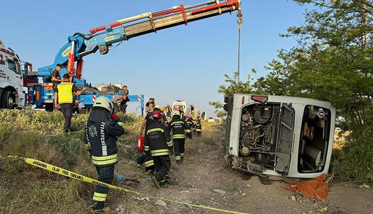 Son dakika Konyada otobüs kazası: 1 ölü, 10u ağır 23 yaralı