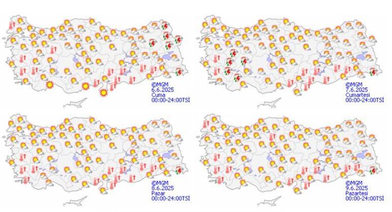 Bayramda hava nasıl olacak, sıcak mı Kurban Bayramı 1, 2, 3, 4. günü hava durumu nasıl Meteoroloji hava durumu tahminleri