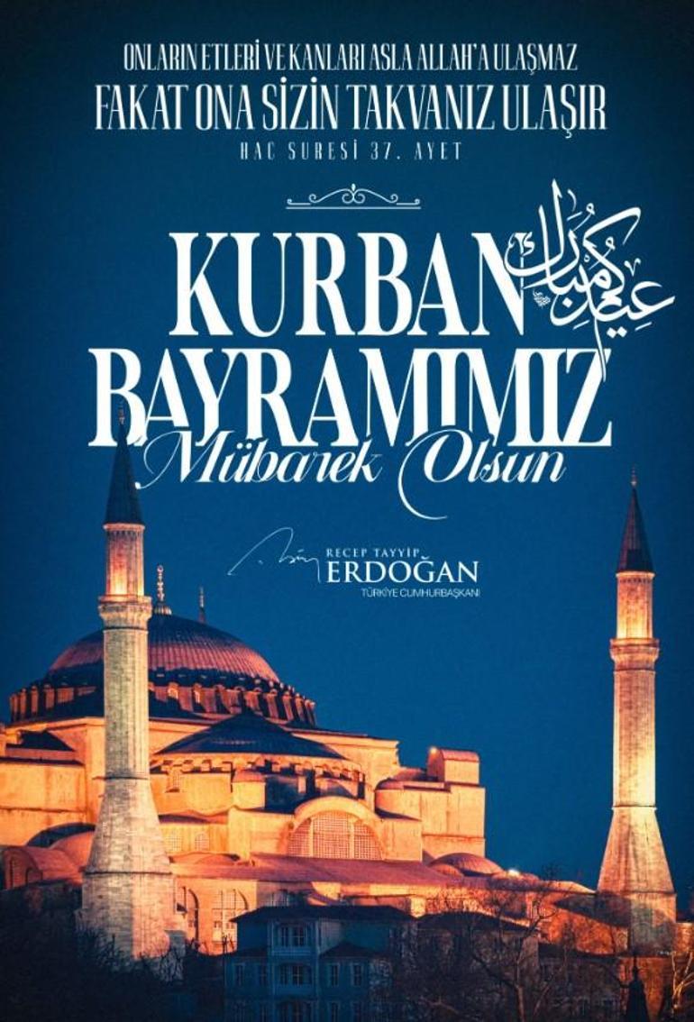 Cumhurbaşkanı Erdoğandan bayram mesajı
