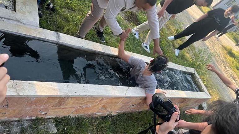 Köyde ilginç gelenek Bayram namazına gelmeyene oluk cezası