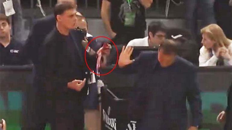 Ergin Ataman diskalifiye edildi Yunan derbisinde yine olay