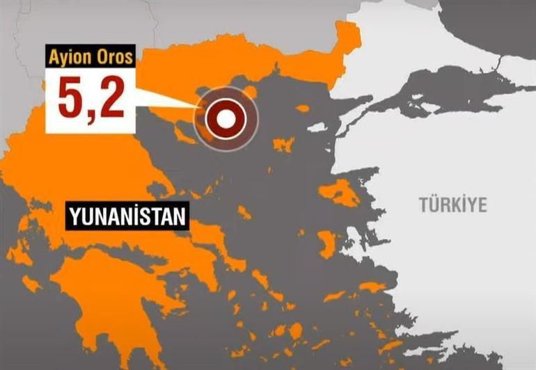 Son Dakika Yunanistanda 5.2 büyüklüğünde deprem Çanakkale ve Edirnede de hissedildi