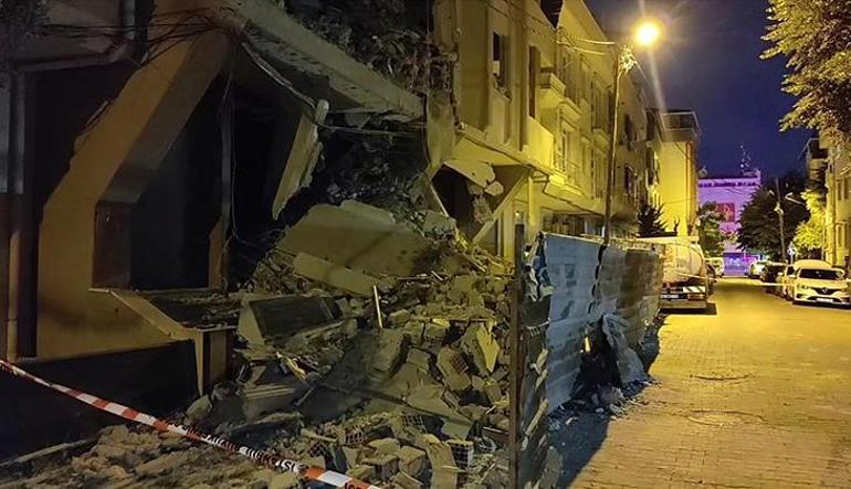 Avcılarda 6 katlı binada kısmi çökme meydana geldi