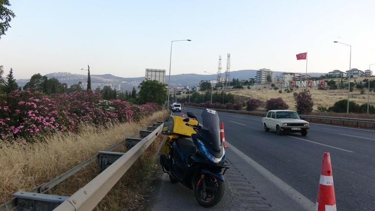İzmirde feci kaza: 30 metre sürüklenen motokurye hayatını kaybetti