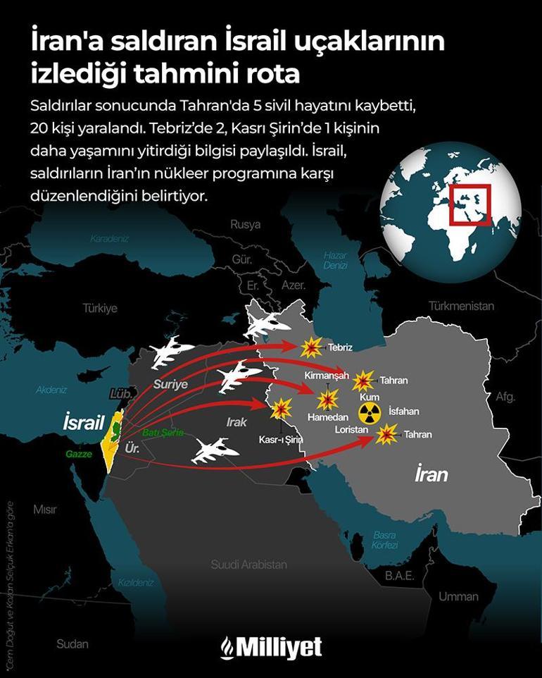 İsrail göstere göstere gelmiş Saldırırken bu rotayı izledi: İranın tek seçeneği var