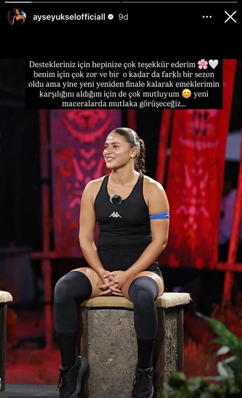 Survivor 2025te dördündü olan Ayşe Yükselden ilk paylaşım Sezonu değerlendirdi