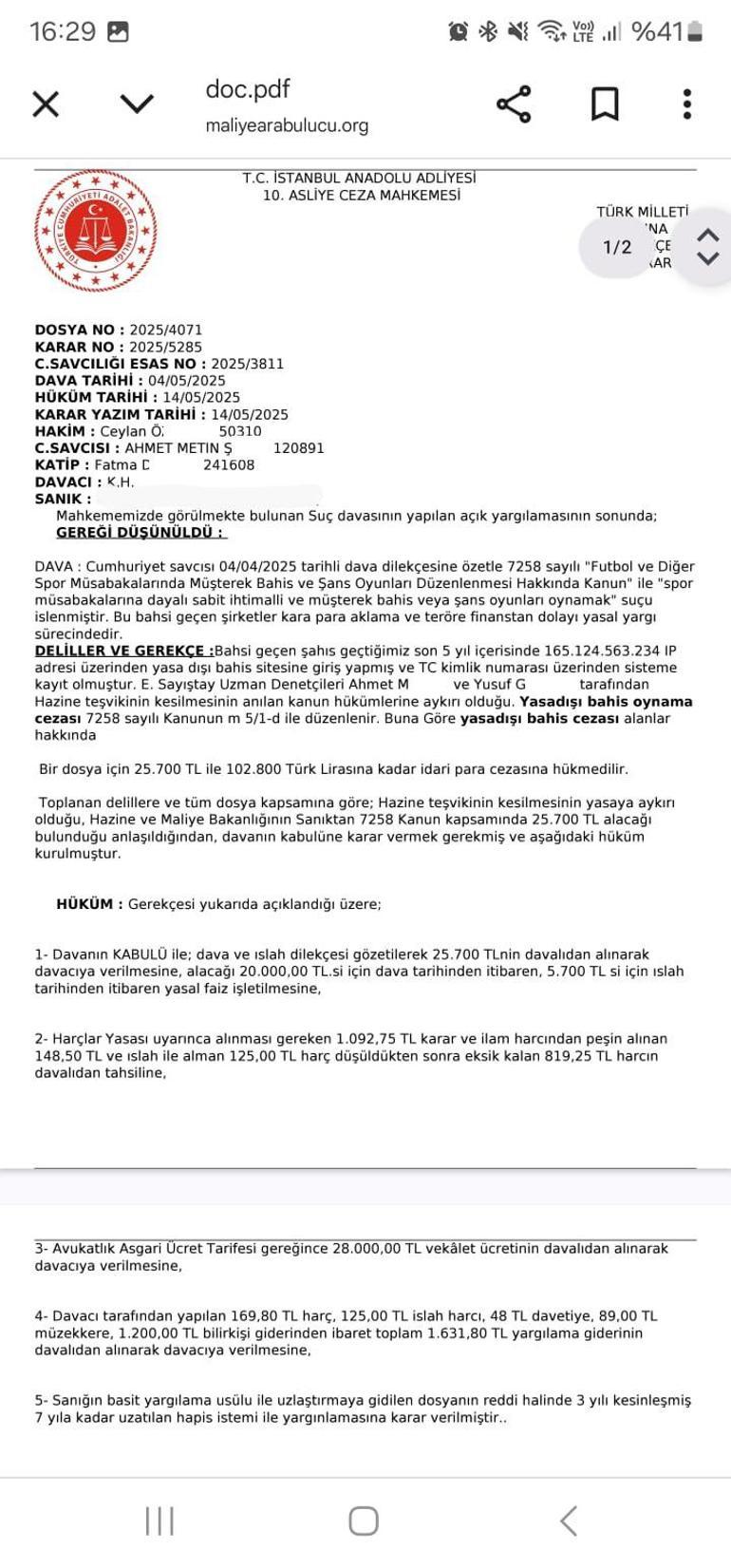 Telefonuna gelen SMS ile şoke oldu: ‘Adınız bahis soruşturmasında karıştı, 25 bin 700 TL ödeyin’