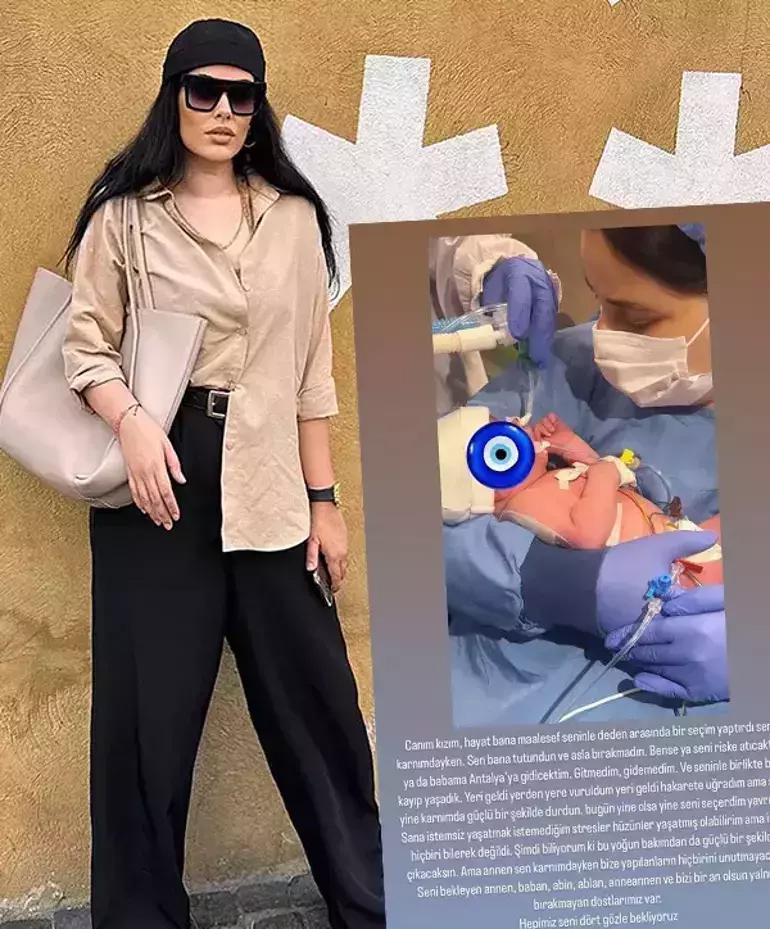 Necla Hira 10 günlük oldu Tuğçe Tayfur bebeğinin son halini paylaştı