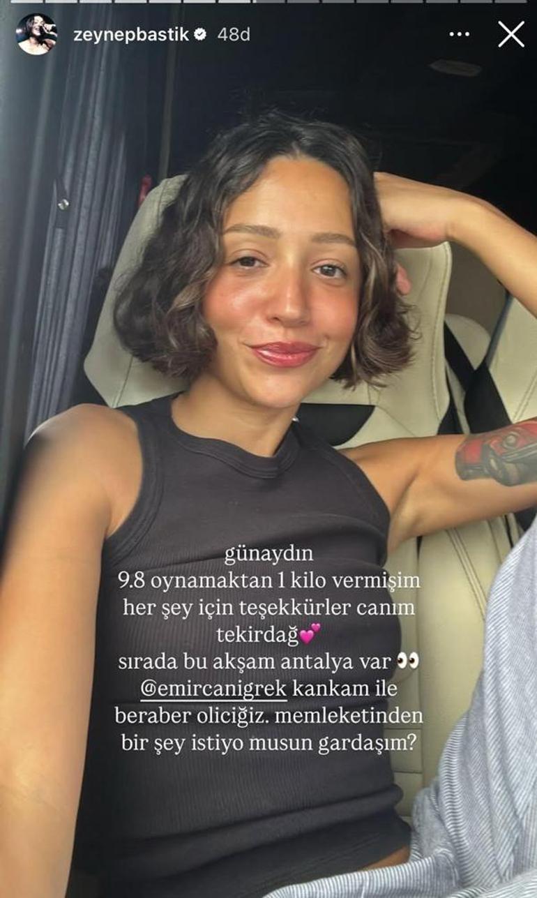 Zeynep Bastıktan Tekirdağ konseriyle ilgili paylaşım 1 kilo vermişim