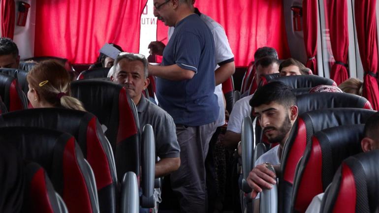 Hava sahası kapandı Ülkelerine dönmek isteyen İranlılar otogara akın etti