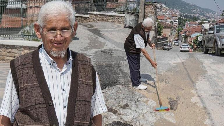 Mahalledeki 452 yıllık gizemli iz ‘11 yaşında geldim 65 yıldır her gün aynı yeri temizliyorum’