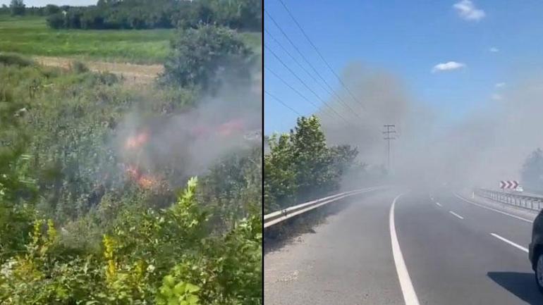 Manisada orman yangını Havadan ve karadan müdahale ediyor