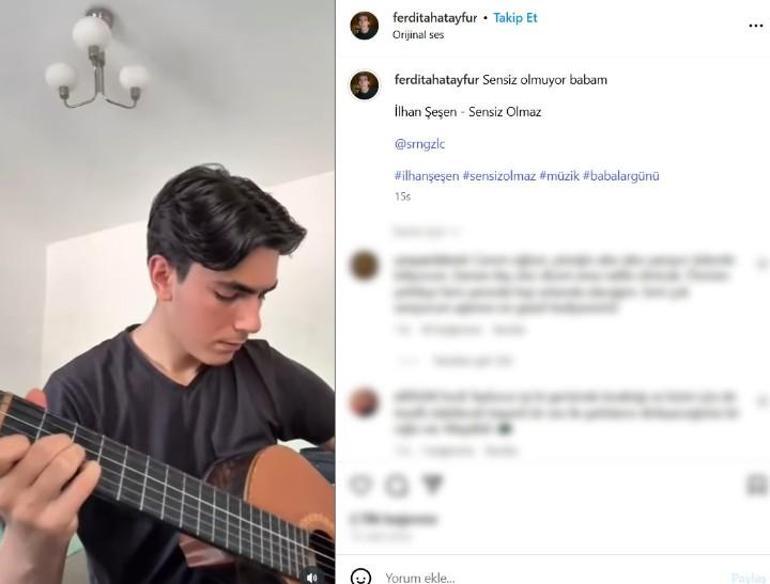 Ferdi Tayfurun sır gibi sakladığı oğlu paylaştı Dikkatli takipçilerinin gözünden kaçmadı