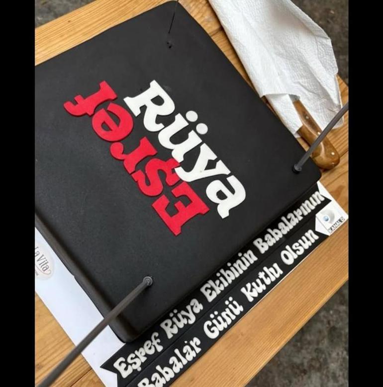 Eşrefin çocuklarından babalar günü sürprizi Pastayla seti ziyaret ettiler