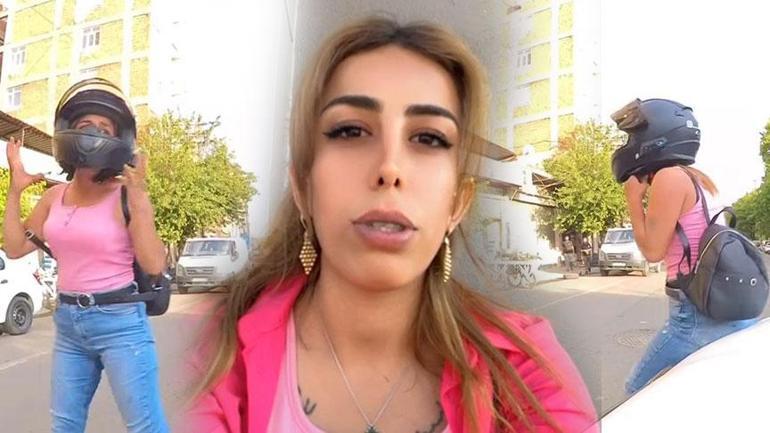 Genç kadın kaputun üzerine düştü Kaza anı böyle görüntülendi