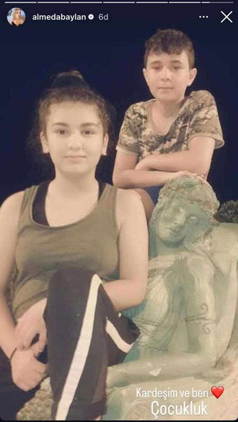 Survivor 2025’in olay yarışmacısı Almeda Baylan’dan çocukluk fotoğrafı Kardeşiyle aynı karede