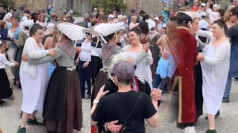 Esra Dermancıoğlu Fransadan paylaştı Lokal dansımızı yaptık