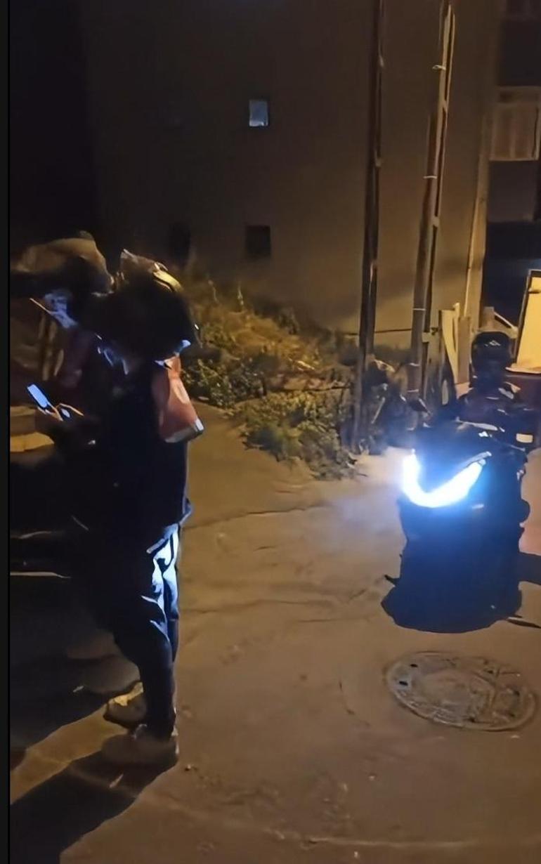 Tek adrese onlarca yemek siparişi verdi Motokuryeler kapıya yığıldı