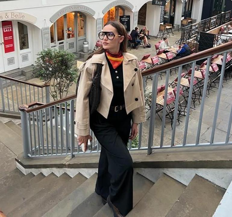 Fahriye Evcen Londradan peş peşe paylaştı Şehrin altını üstüne getirdi