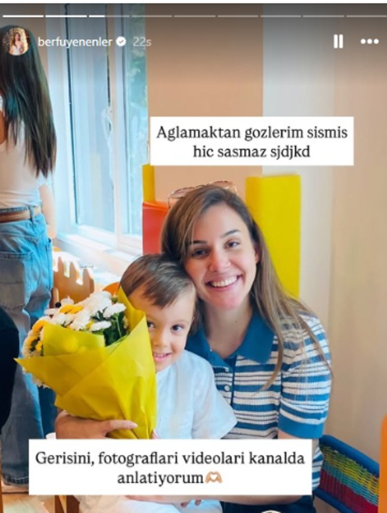 Berfu Yenenler gözyaşlarına boğuldu Ağlamaktan gözlerim şişti