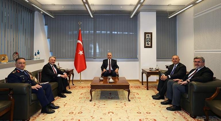 TBMM Başkanı Numan Kurtulmuş, Türkiyenin NATO Daimi Temsilciliğini ziyaret etti