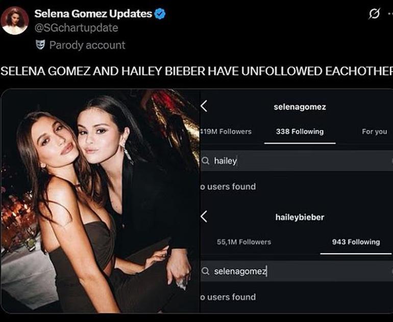 Selena Gomez ve Hailey Bieber arasında neler oluyor Justin Bieber gölgesi gündemde