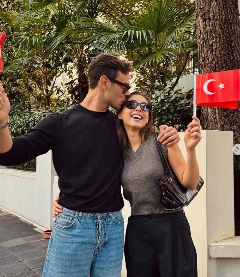 Cemre Baysel güzelliğiyle gündemde Siyah elbisesiyle damga vurdu