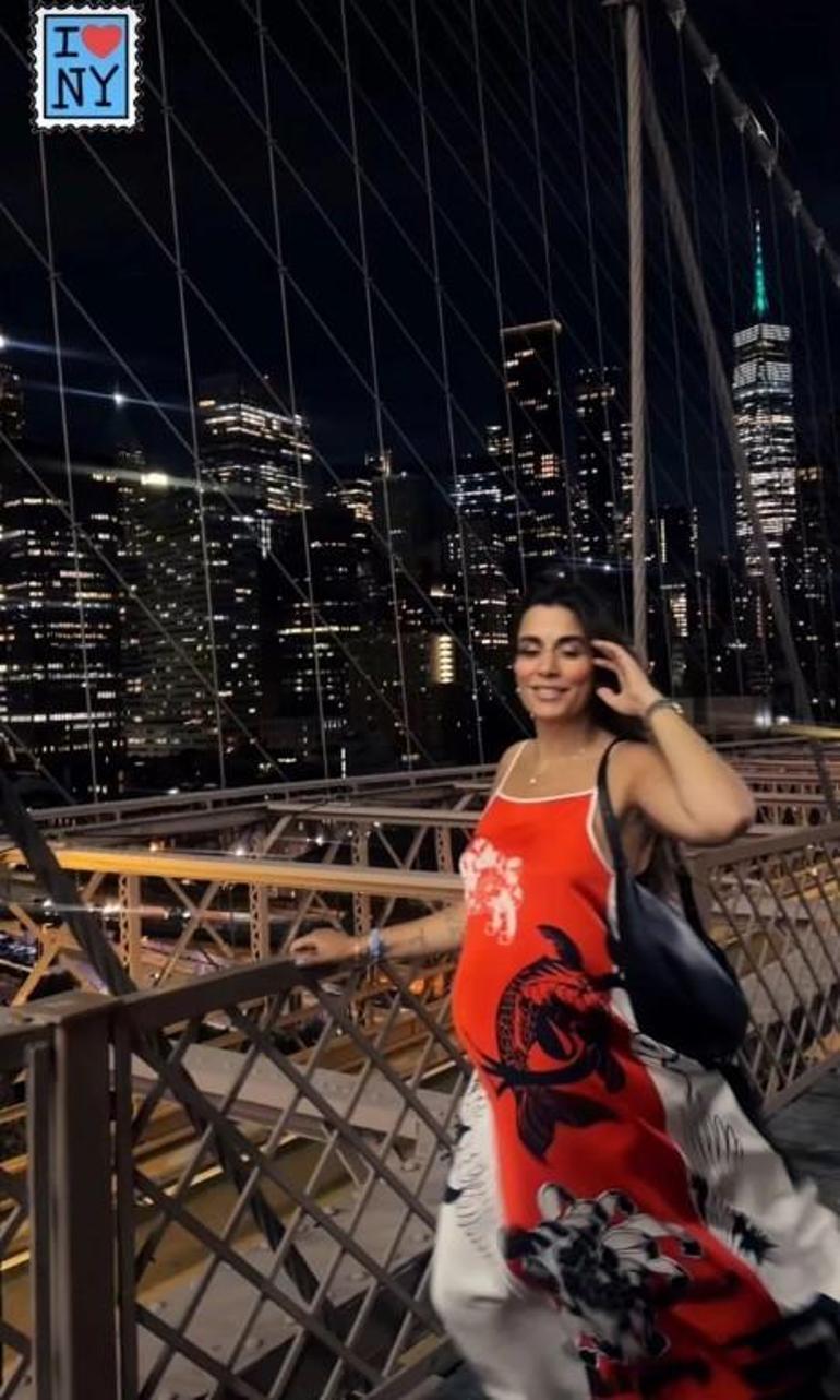 Doğuma sayılı günler kaldı New Yorktan karnı burnunda yeni pozunu paylaştı