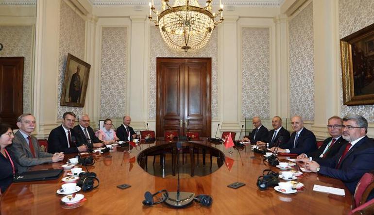 Meclis Başkanı Kurtulmuş, Belçika Senato Başkanı Vincent Blondel ile görüştü