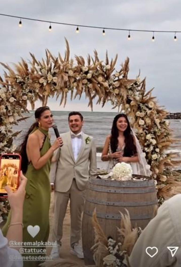 Demet Özdemir nikah şahidi oldu Eşref Rüyadaki rol arkadaşını yalnız bırakmadı