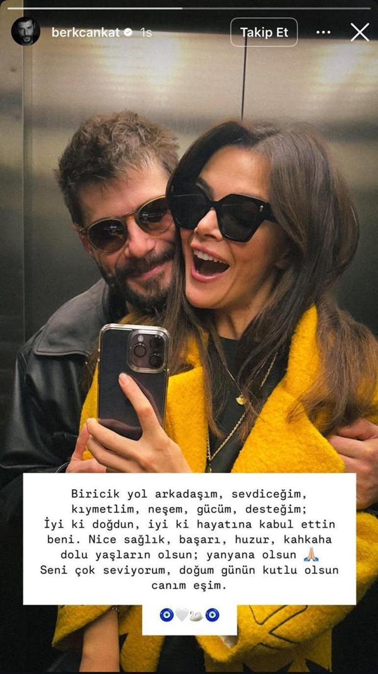 Sinem Ünsal 32 yaşında Sevgilisi Berk Cankattan duygusal mesaj: Dikkatlerden kaçmayan detay