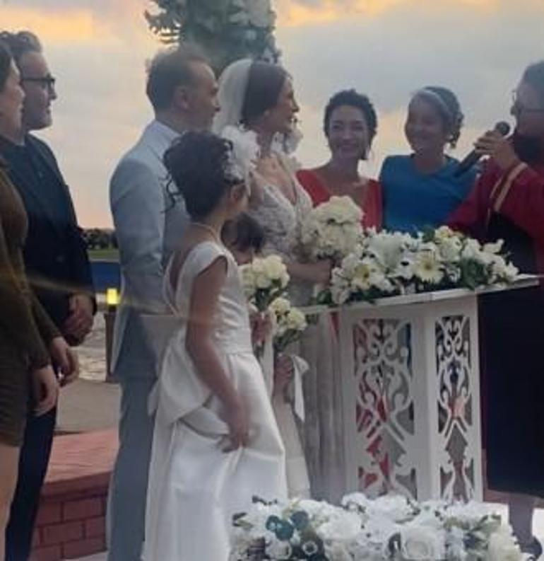 Ece Dizdar ve Serdar Orçin evlendi İşte nikahtan ilk kareler