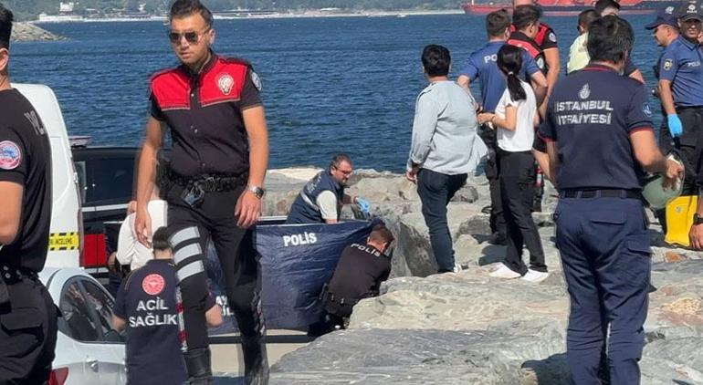 İstanbulun göbeğinde korkunç olay Sahilde dolaşanlar fark etti