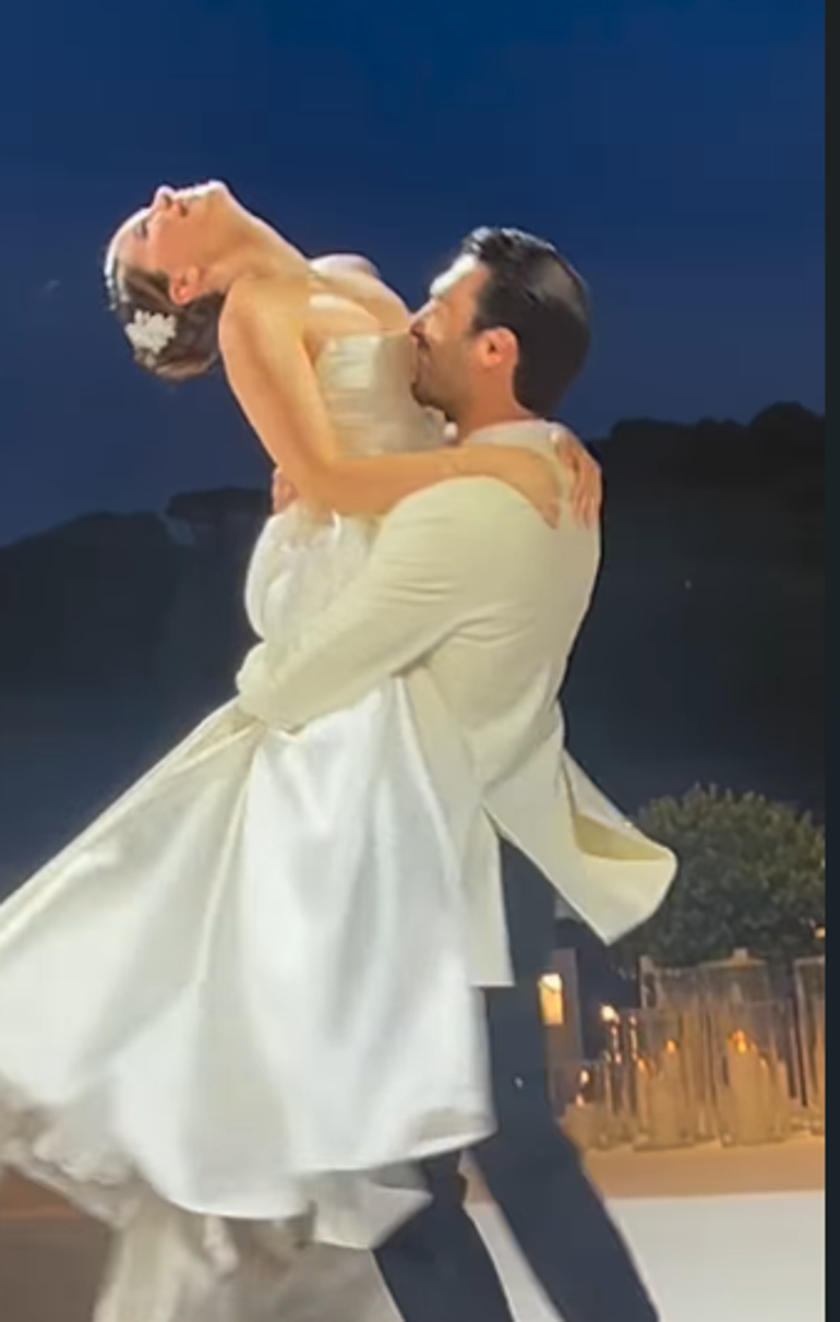 Almila Ada ve İhsan Çilsal evlendi Sade gelinliği dikkat çekti