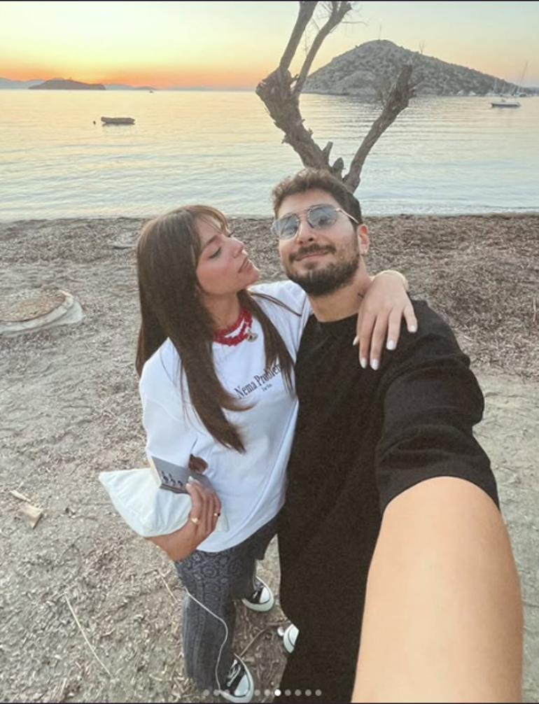Güzelliği göz kamaştırdı Sıla Türkoğlu ve sevgilisinden aşk dolu pozlar