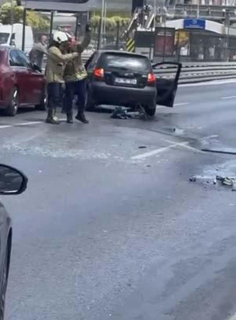 Beylikdüzünde zincirleme kaza Araçlar birbirine girdi