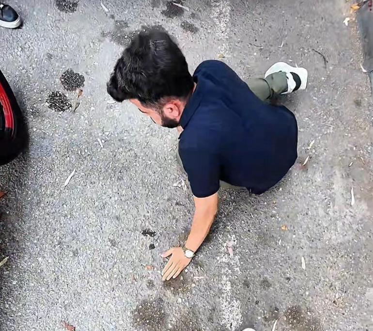 Kask kamerası can pazarını kaydetti Heimlich manevrasıyla hayata döndürdü