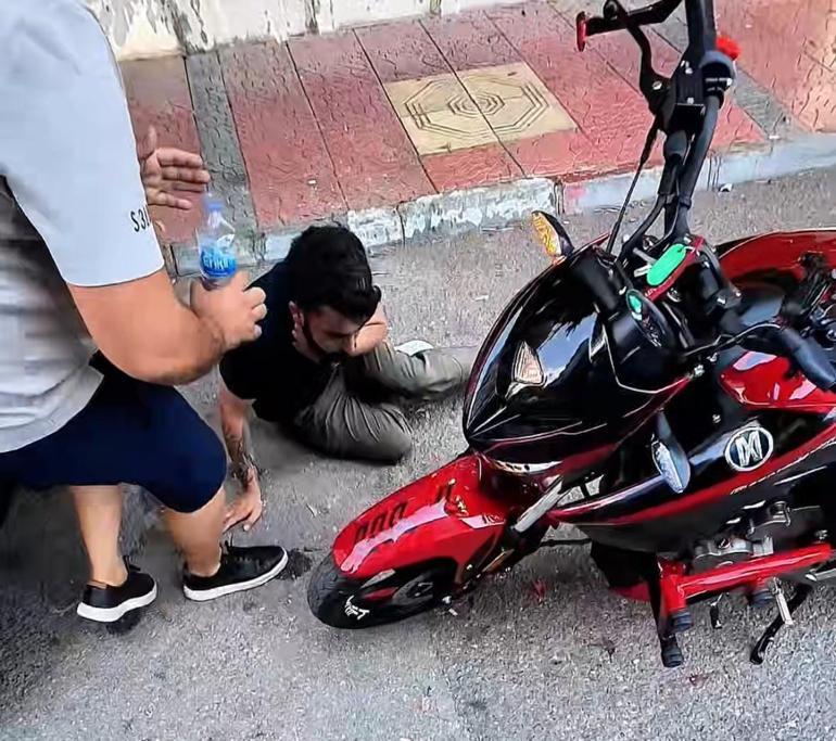 Kask kamerası can pazarını kaydetti Heimlich manevrasıyla hayata döndürdü