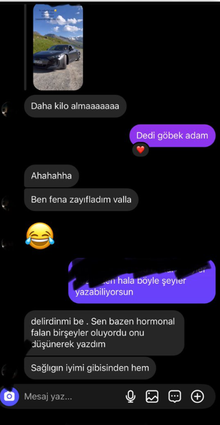 Burcu Özberk kendisine gelen mesajı ifşaladı Ateş püskürdü