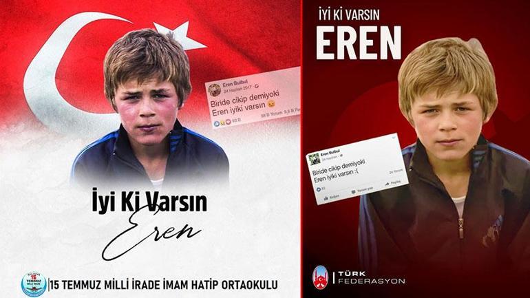 8 yıl sonra Türkiye aynı sözle sarsıldı: ‘Eren, İyi ki Varsın’