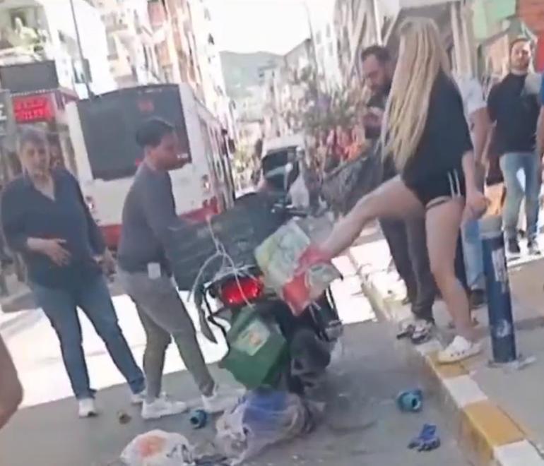 İzmirde 2 kadından belediyle çalışanına temizlik fırçasıyla darp
