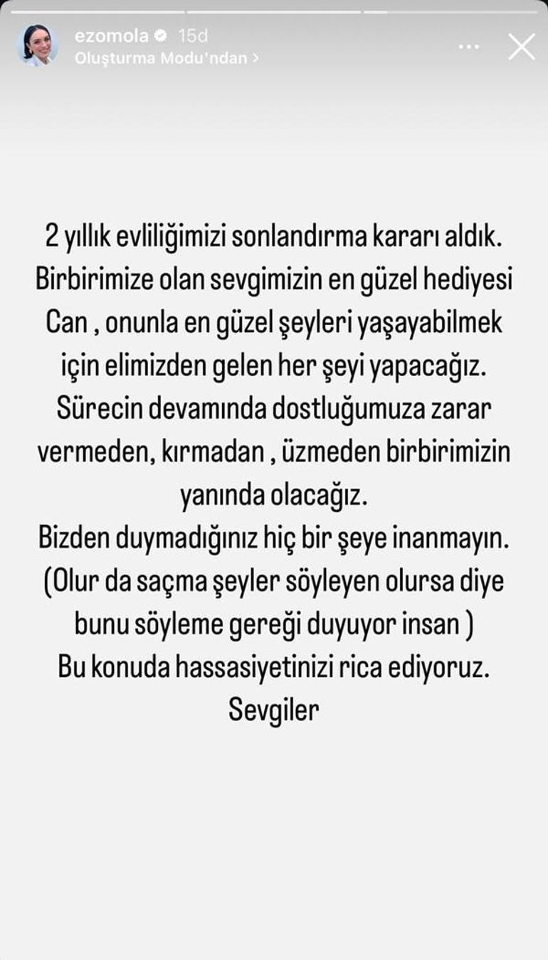 Ve Ezgi Mola şoke eden gelişmeyi doğruladı: İki yıllık evlilikten üzen haber: Mustafa Aksakallı ile boşanıyorlar
