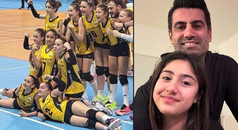 Volkan Demirel, voleybolcu kızı Yade ile Fenerbahçe Beko - Beşiktaş maçında