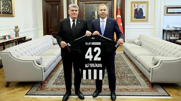 Beşiktaş yönetiminden İçişleri Bakanı Ali Yerlikayaya ziyaret