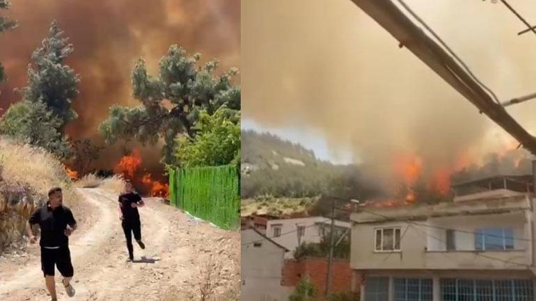 685e70a8280d2d4b642be736 Son dakika... Bursa’da yangın paniği! Alevler köydeki evlere sıçradı