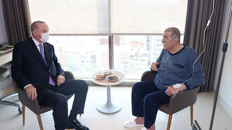 Cumhurbaşkanı Erdoğandan Hasan Basri Yalçına ziyaret
