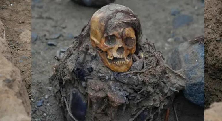 Doğal gaz çalışması bin yıllık mumyayı gün yüzüne çıkardı: Saçları bile bozulmamış