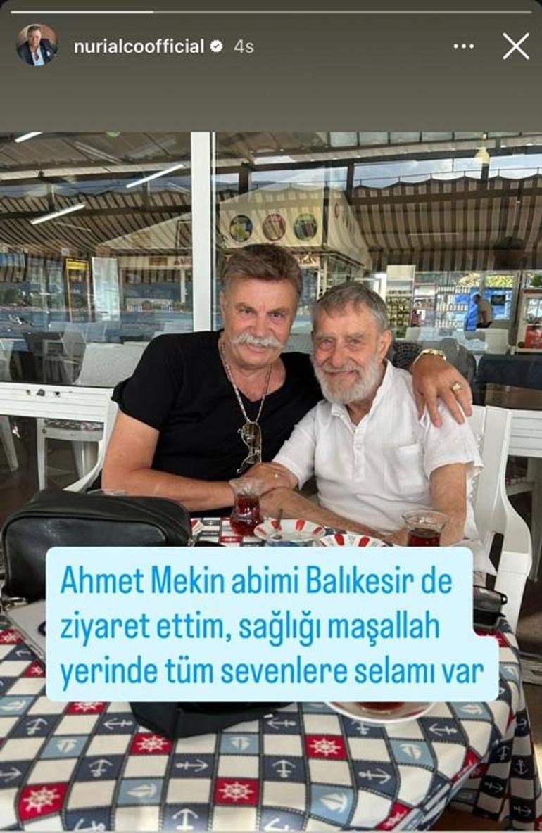 Geçtiğimiz ay hastaneye kaldırılmıştı... Usta sanatçı Ahmet Mekine sürpriz ziyaretçi